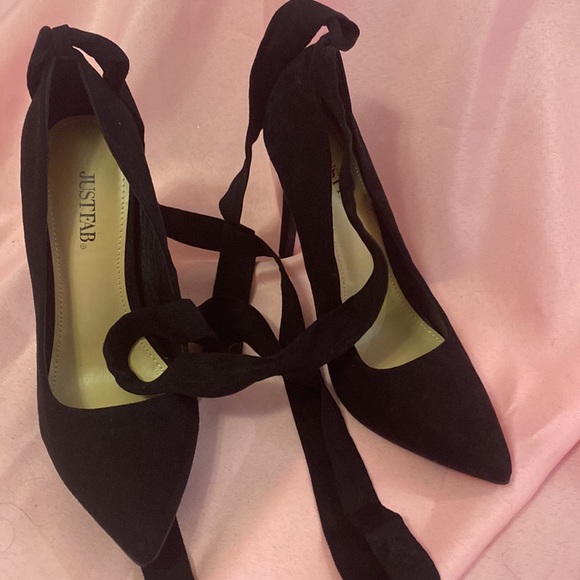 COPY - NEW - JustFab Wilda Wraparound Lace-Up Pump Size 9 - Picture 7 of 7